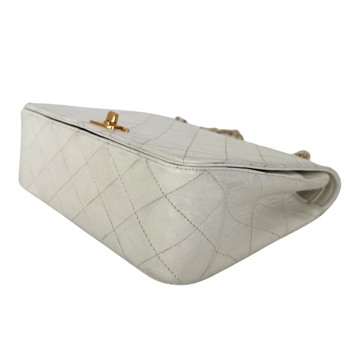 Chanel Timeless Single Flap Small Weiß / gut Chanel