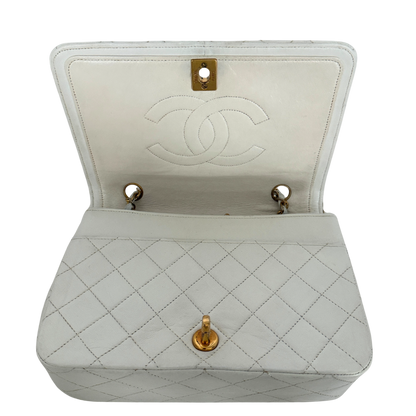 Chanel Timeless Single Flap Small Weiß / gut Chanel