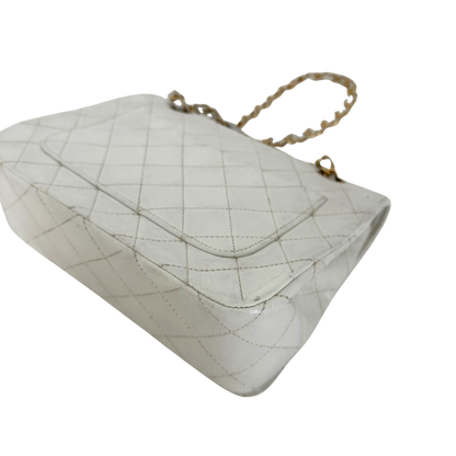 Chanel Timeless Single Flap Small Weiß / gut Chanel