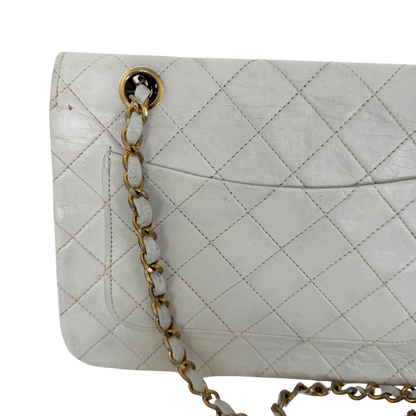 Chanel Timeless Single Flap Small Weiß / gut Chanel