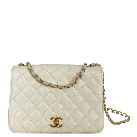 Chanel Timeless Single Flap Small Weiß / gut Chanel