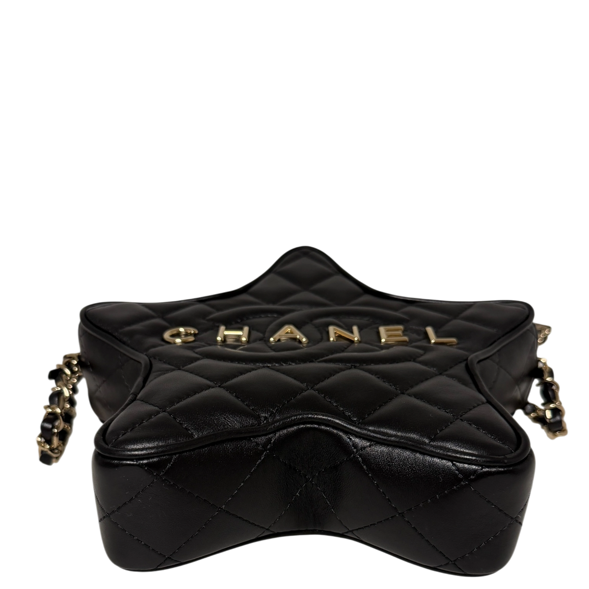 Chanl Walk of Fame Star Bag schwarz Lammleder Fullset / neuwertig Chanel