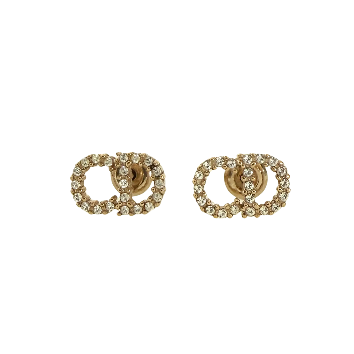 Christian Dior Clair D Lune Ohrringe Gold / neuwertig Dior