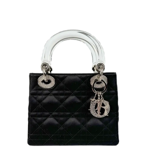 Christian Dior Mini Lady Dior zwart fluweel met kristallen gelimiteerde editie