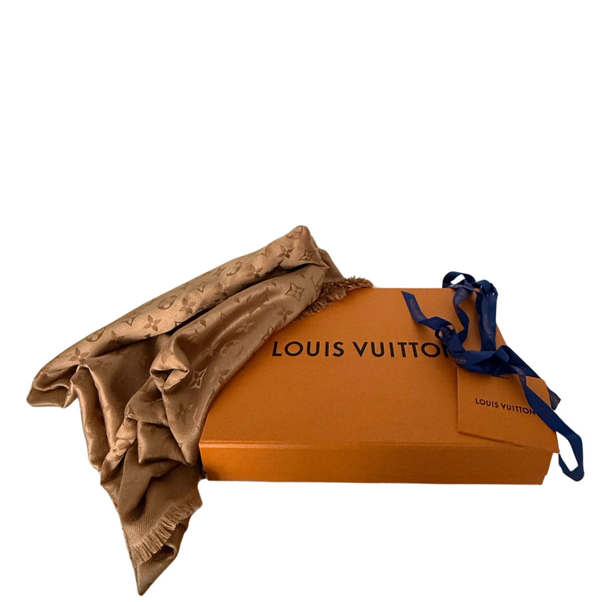 Louis Vuitton Monogram Classic Tuch Karamell Fullset / sehr gut Louis Vuitton