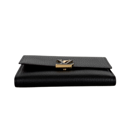 Louis Vuitton Compact Capucines Geldbörse Noir Rose / neuwertig Louis Vuitton