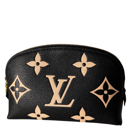 Louis Vuitton Cosmetic Pouch PM Monogram Empreinte Zwart