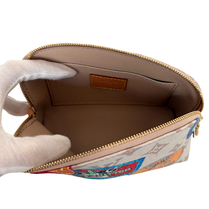 Louis Vuitton Cosmetic Pouch PM Dune Monogram Canvas Beige Full Set / as new