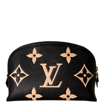 Louis Vuitton Cosmetic Pouch PM Monogram Empreinte Zwart