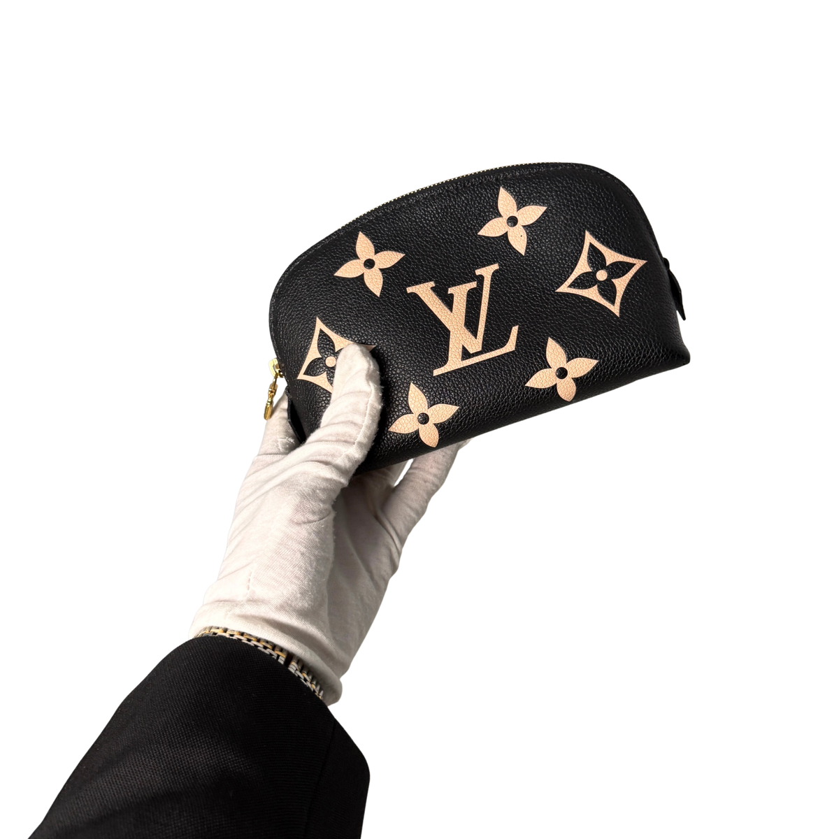 Louis Vuitton Cosmetic Pouch PM Monogram Empreinte Zwart