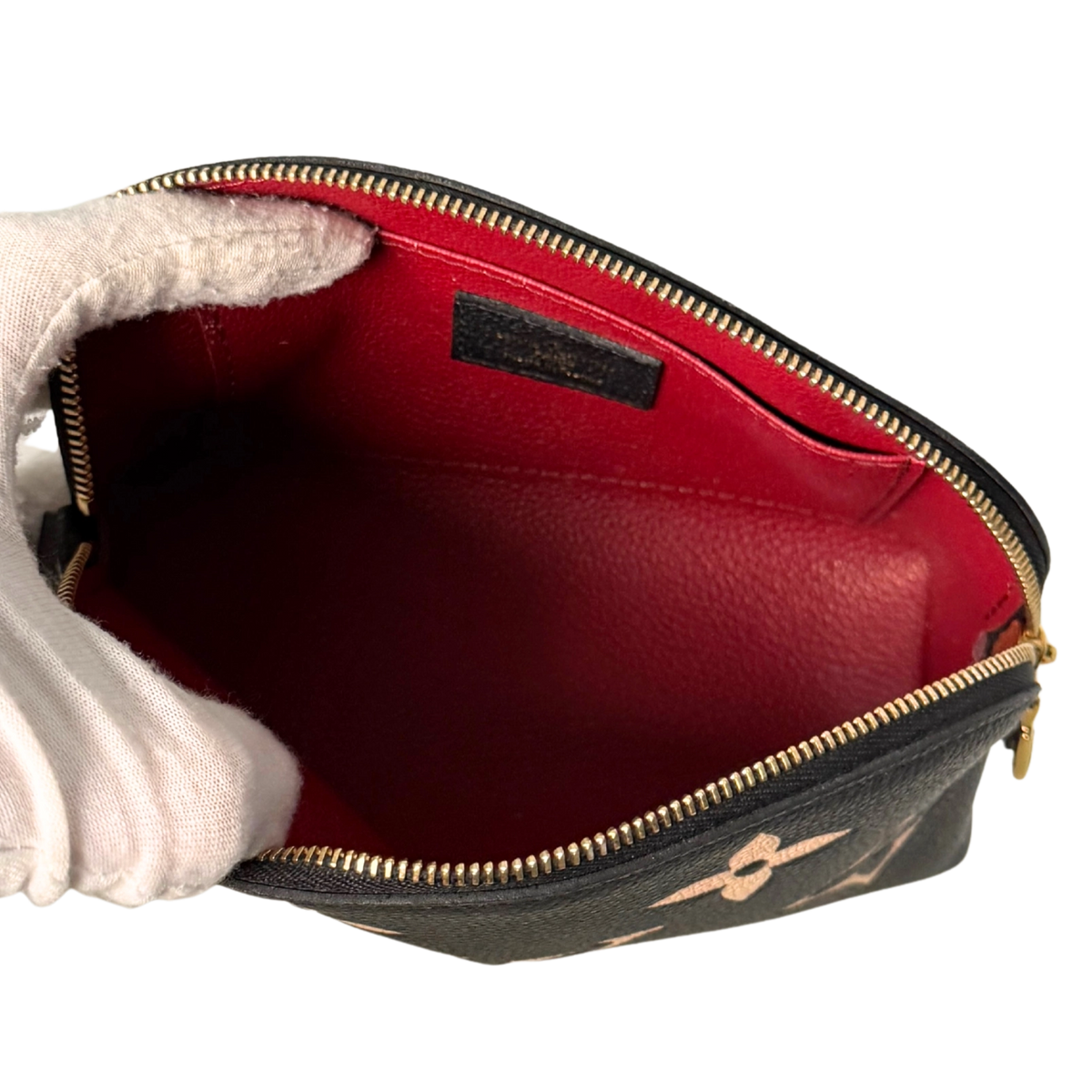 Louis Vuitton Cosmetic Pouch PM Monogram Empreinte Zwart