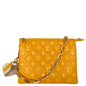 Louis Vuitton Monogram Empreinte PM Coussin Handtas Geel