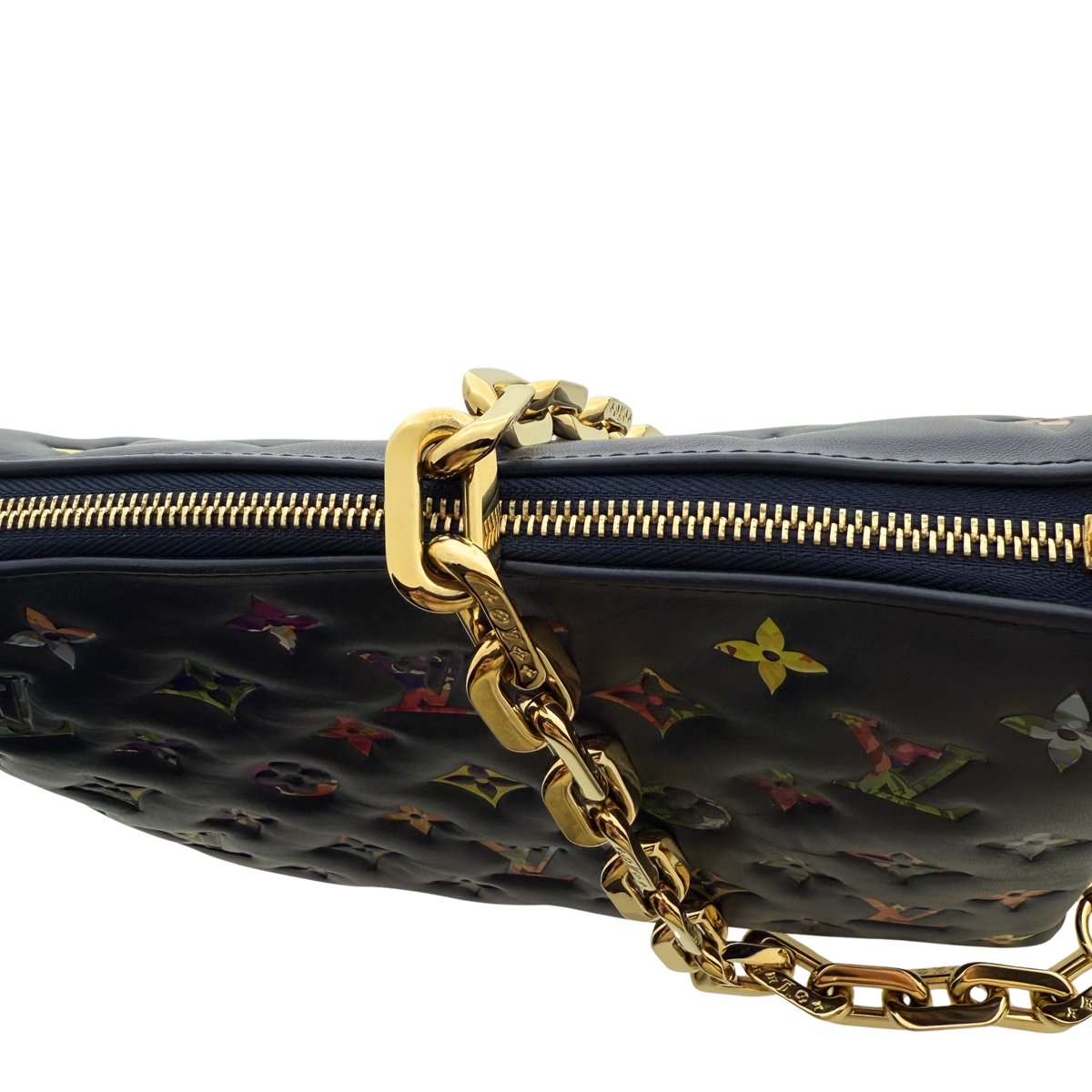 Louis Vuitton Coussin PM Garden Marineblauw