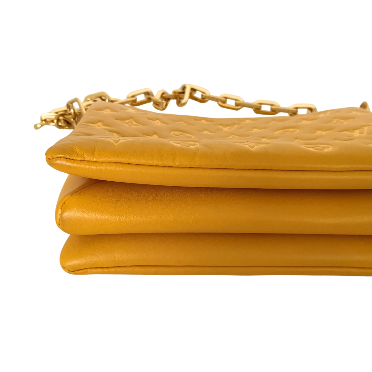 Louis Vuitton Monogram Empreinte PM Coussin Handtasche Gelb / gut Louis Vuitton