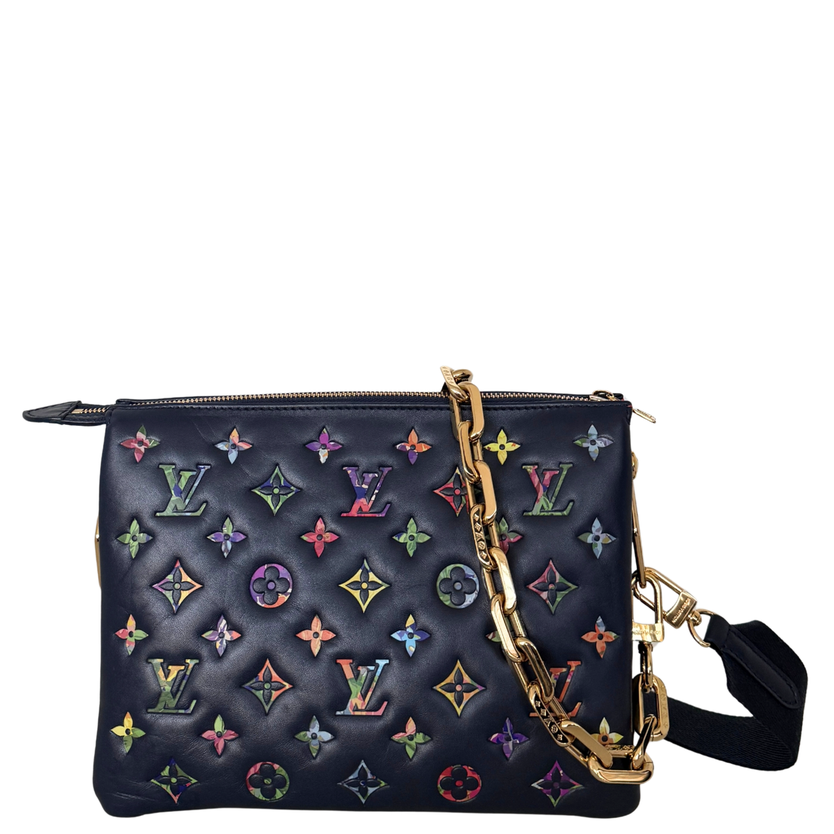 Louis Vuitton Coussin PM Garden Marineblauw