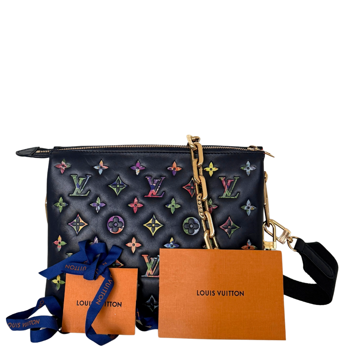 Louis Vuitton Coussin PM Garden Marineblauw