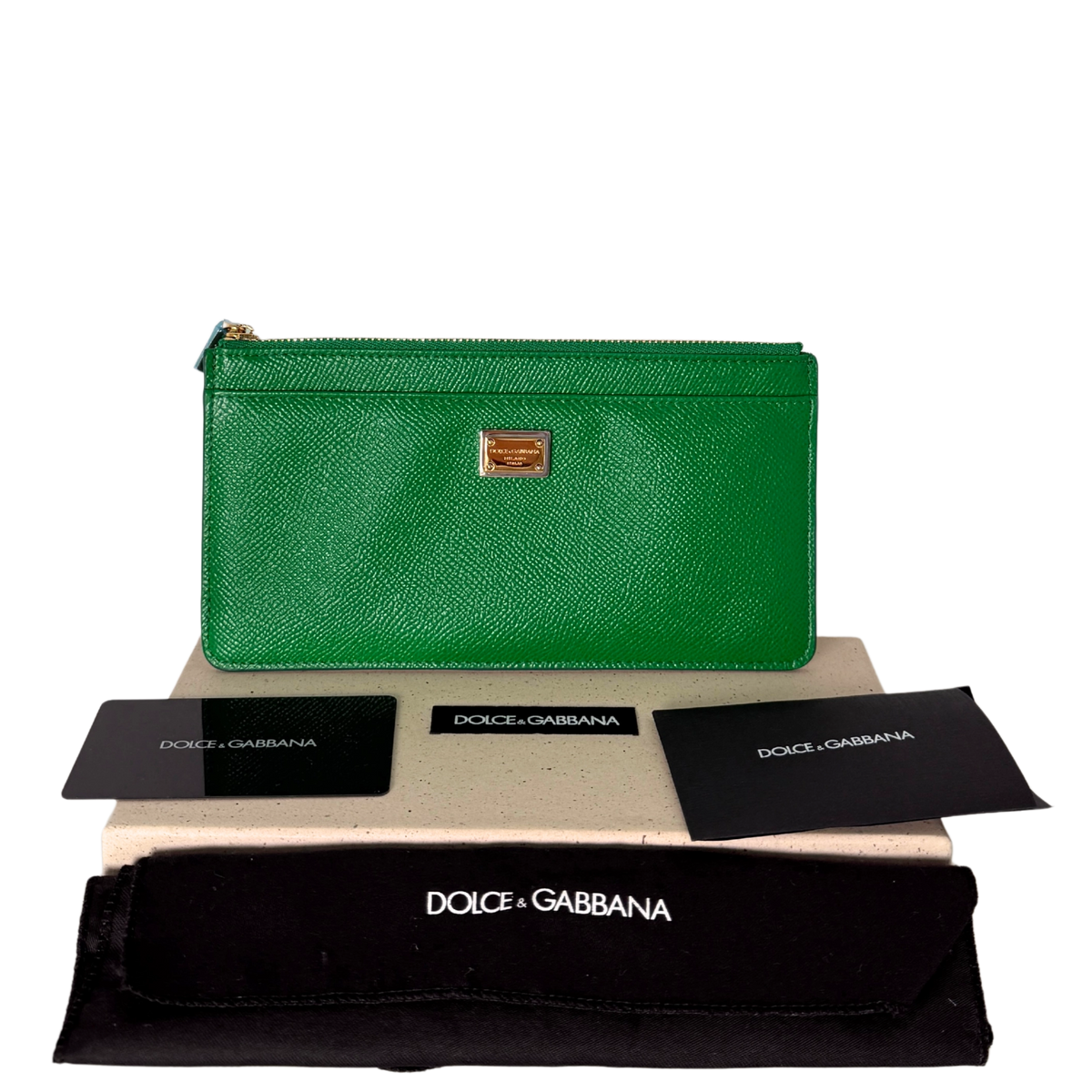 Dolce & Gabbana Geldbörse Grün / neuwertig Dolce & Gabbana