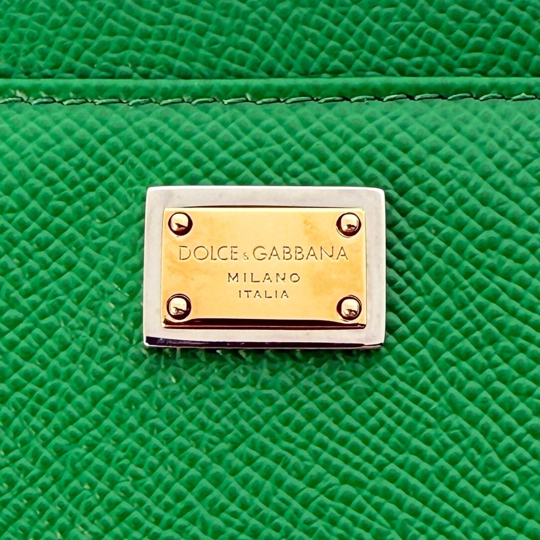 Dolce & Gabbana Geldbörse Grün / neuwertig Dolce & Gabbana