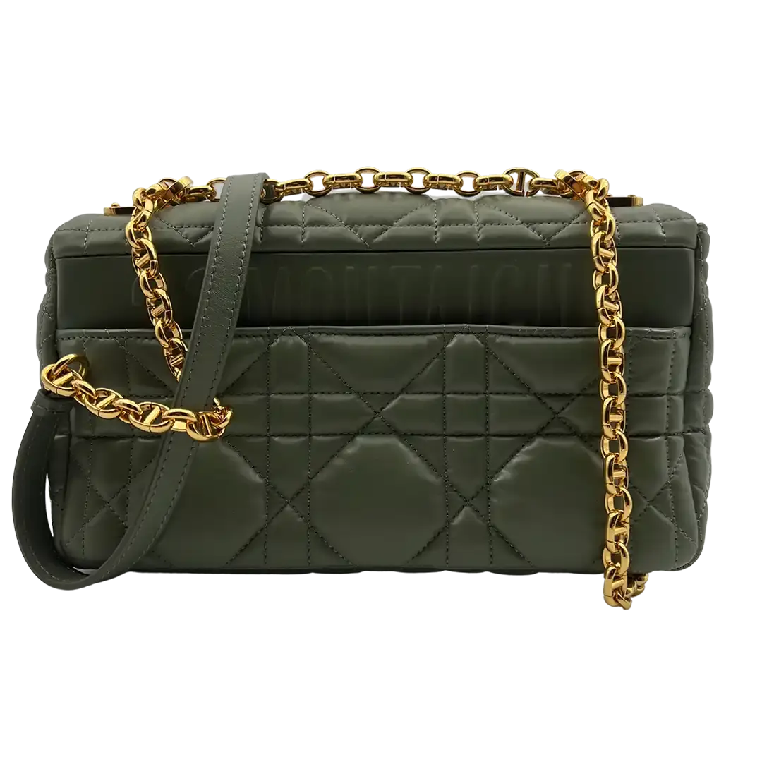 Kopie von MITTELGROSSE DIOR CARO TASCHE schwarz Leder Echtheitscheck.de