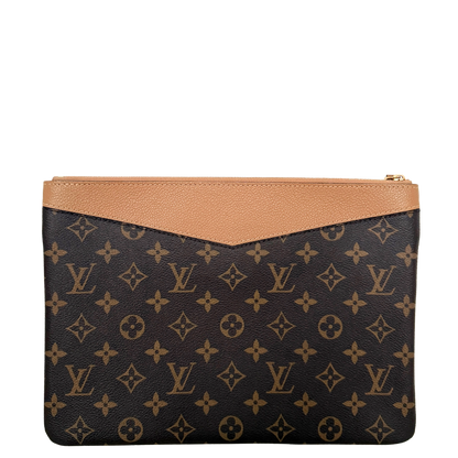 Louis Vuitton Daily Pouch Sesame Monogram Canvas Braun / neuwertig Louis Vuitton