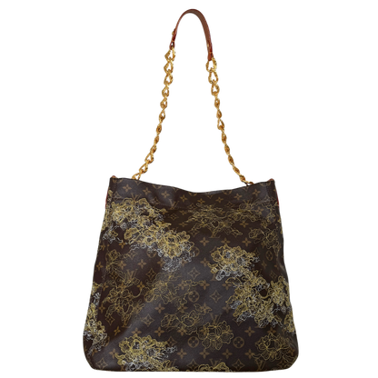 Louis Vuitton Limited Edition Monogram Dentelle Fersen Bag GM M95405 Braun / sehr gut Louis Vuitton