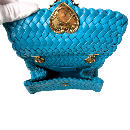 Dolce & Gabbana kleine Devotion Umhängetasche Blau / neuwertig Dolce & Gabbana