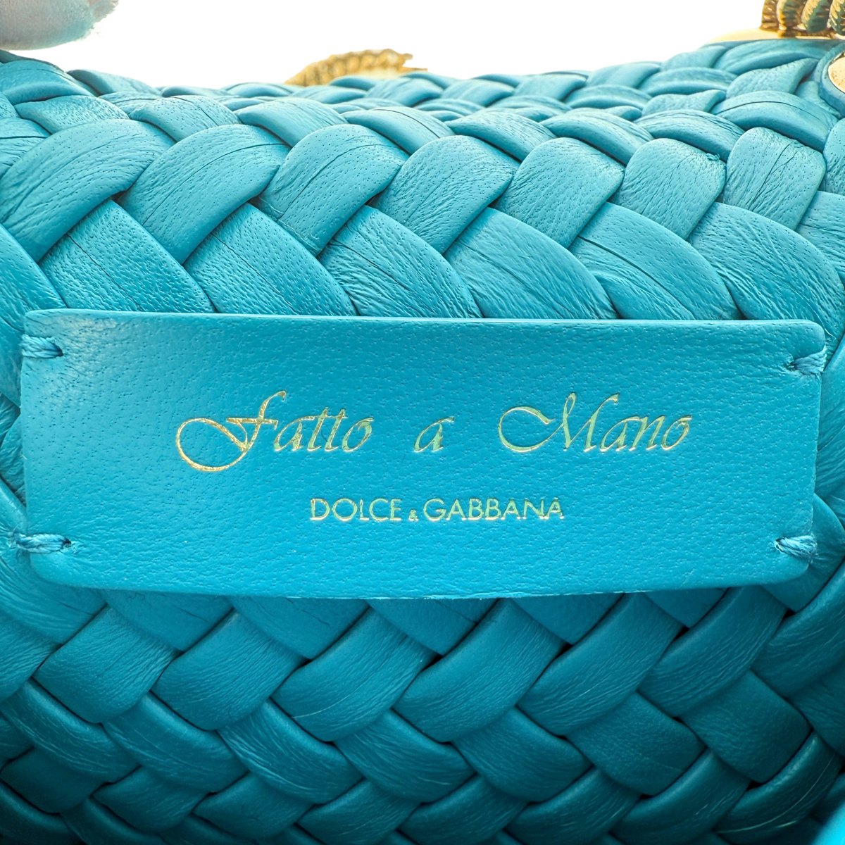 Dolce & Gabbana kleine Devotion Umhängetasche Blau / neuwertig Dolce & Gabbana