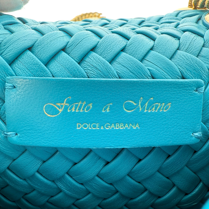 Dolce & Gabbana kleine Devotion Umhängetasche Blau / neuwertig Dolce & Gabbana