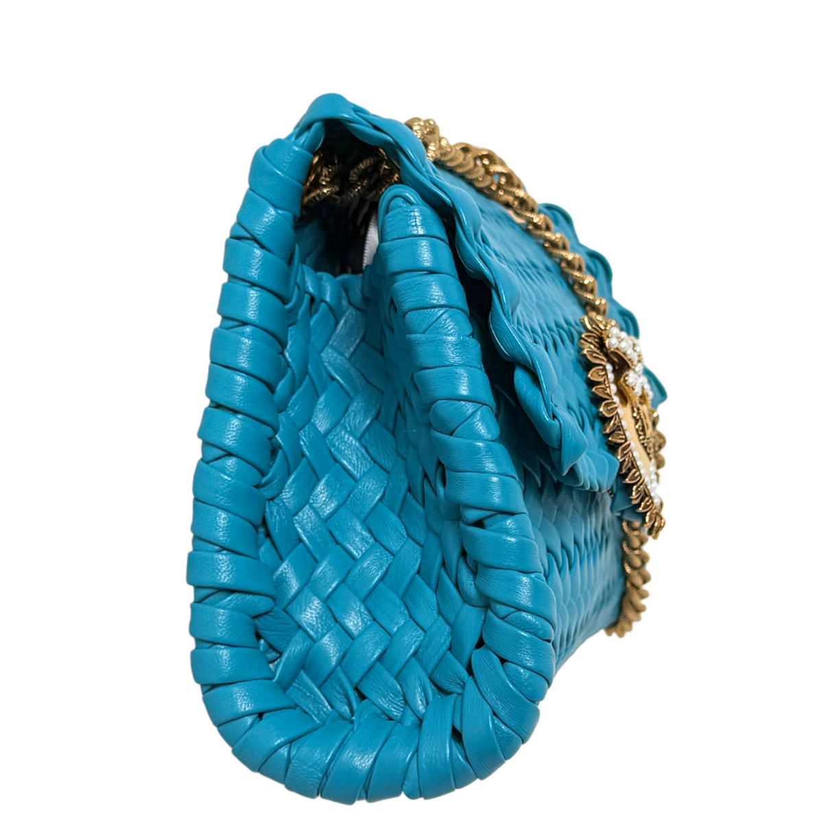 Dolce & Gabbana kleine Devotion Umhängetasche Blau / neuwertig Dolce & Gabbana