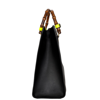 Gucci Großer Diana Bamboo Shopper Schwarz / gut Gucci
