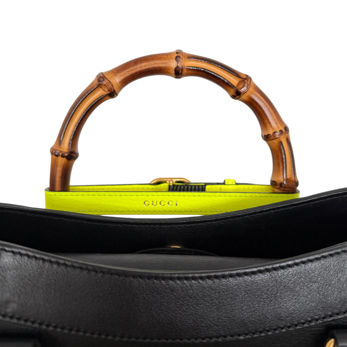 Gucci Großer Diana Bamboo Shopper Schwarz / gut Gucci