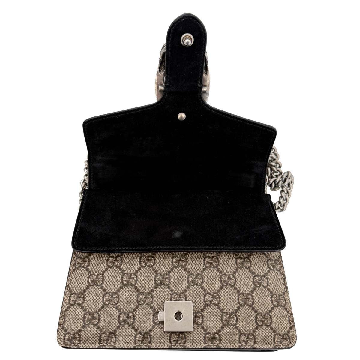 Gucci Dionysus Kleine Schultertasche GG Supreme Beige / sehr gut Gucci
