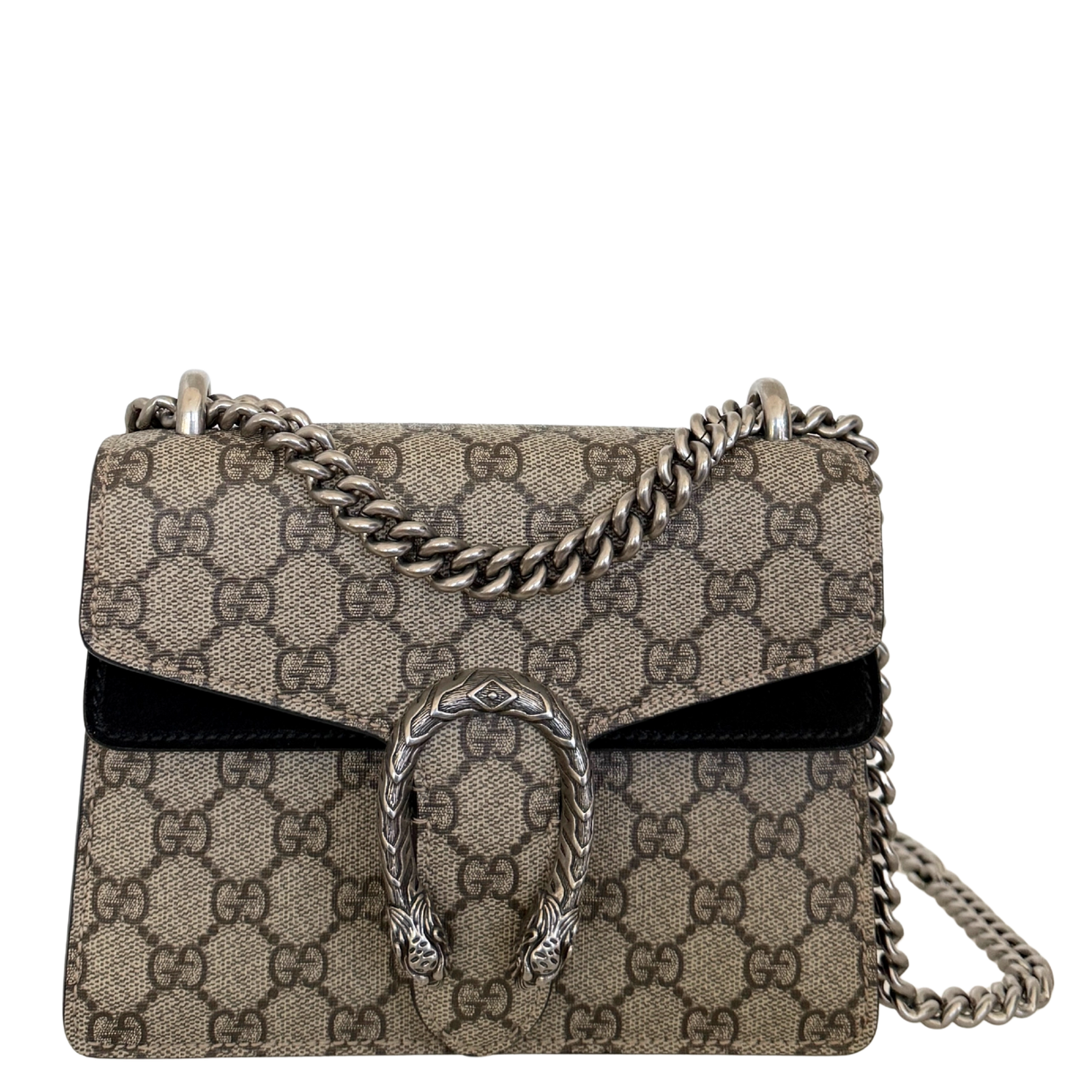 Gucci Dionysus Kleine Schultertasche GG Supreme Beige / sehr gut Gucci