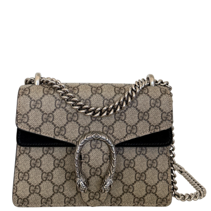 Gucci Dionysus Kleine Schultertasche GG Supreme Beige / sehr gut Gucci
