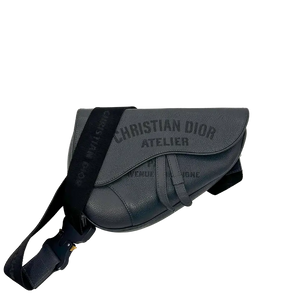 Dior Christian Dior Saddle Bag Atelier Signature grijs