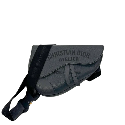 Dior Christian Dior Saddle Bag Atelier Signature grau / gut Dior