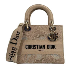 Dior Lady D-Lite Tasche Medium beige