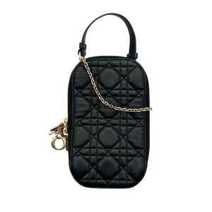 Dior Lady Dior Smartphonetas Lamsleer zwart