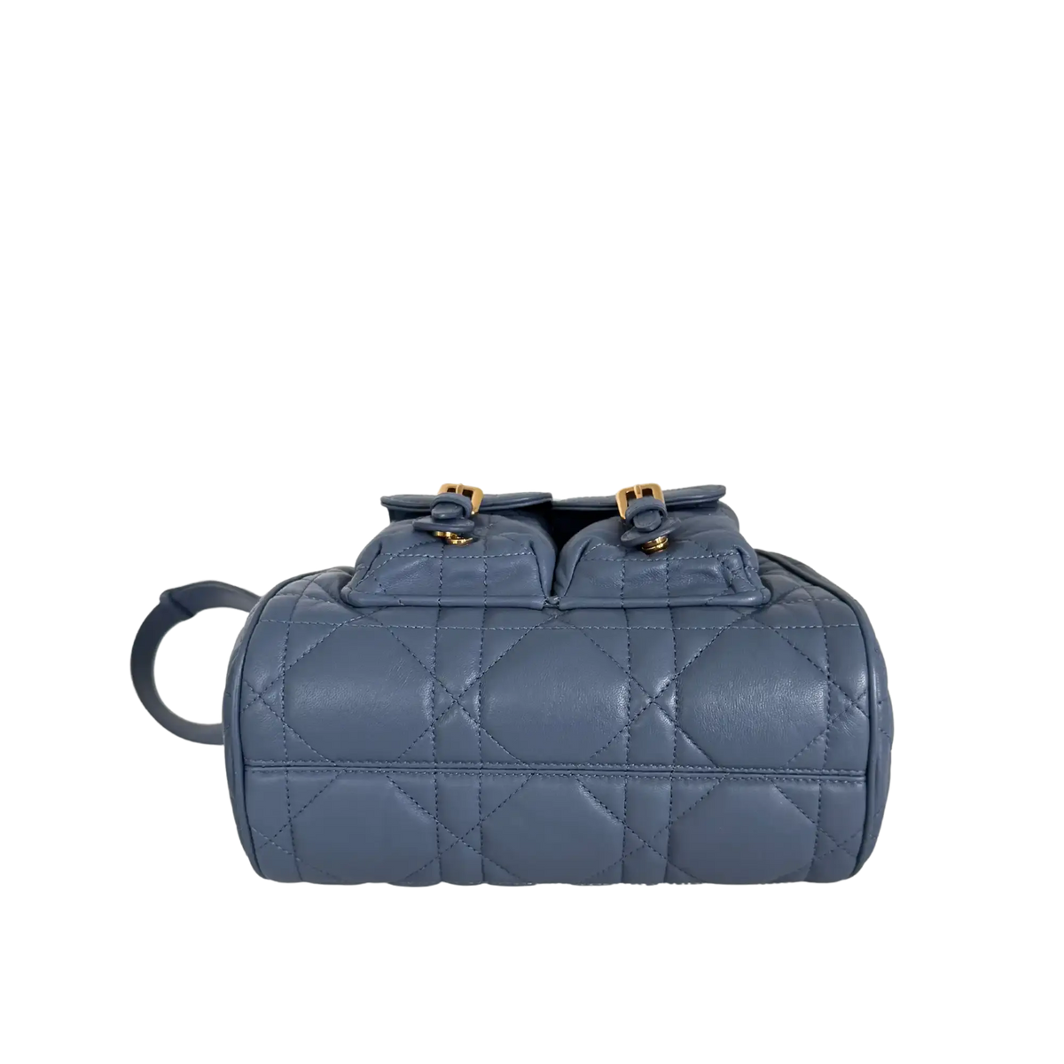 Dior Medium Caro Rucksack Denim blue Macrocannage Lammleder / neuwertig Dior