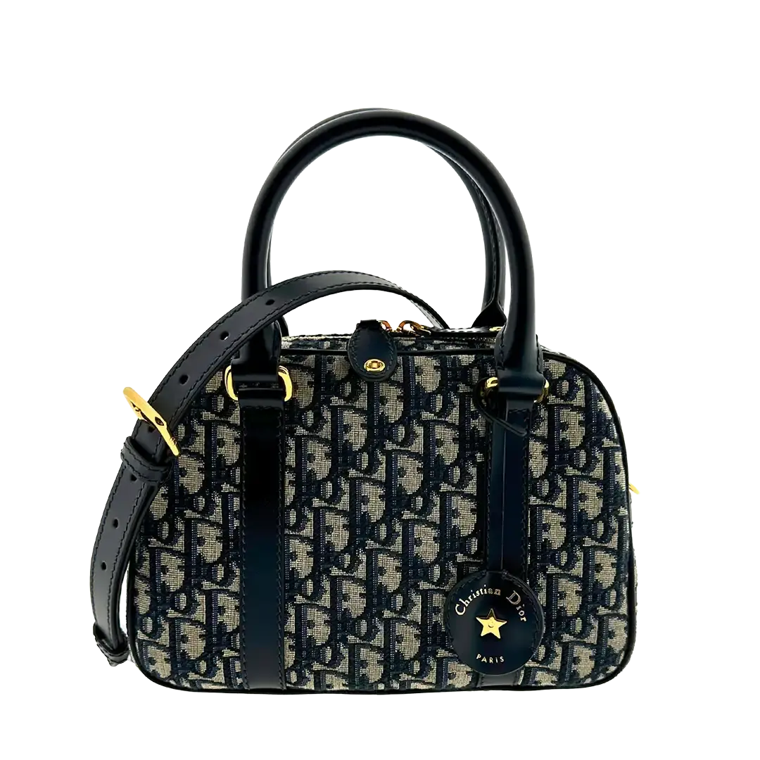 Dior Mittelgroße D-Vibe Bowlingtasche 2024 / ungetragen Dior