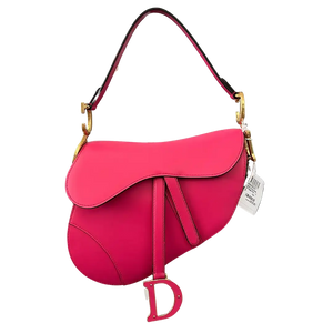 Dior Saddle Bag met schouderriem Medium Passion Pink