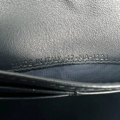 Dior Saddle Portmonnaie Langformat mit Kette Jacquard Blau / sehr gut Dior