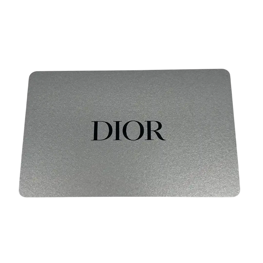 Dior Saddle Portmonnaie Langformat mit Kette Jacquard Blau / sehr gut Dior