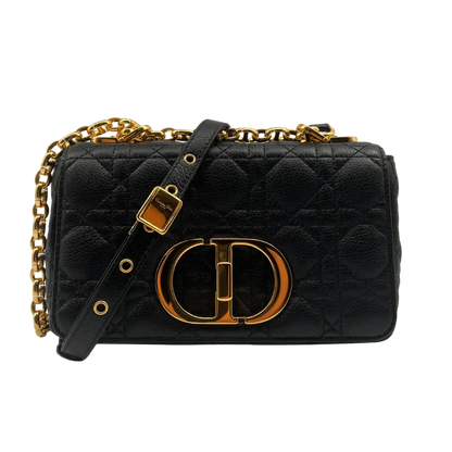 Dior kleine Caro Tasche Small  gestepptes Leder schwarz Echtheitscheck.de