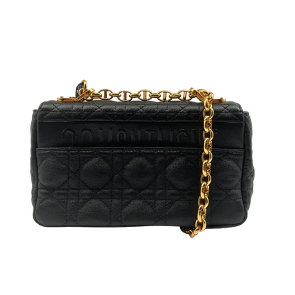 Dior kleine Caro Tasche Small  gestepptes Leder schwarz Echtheitscheck.de