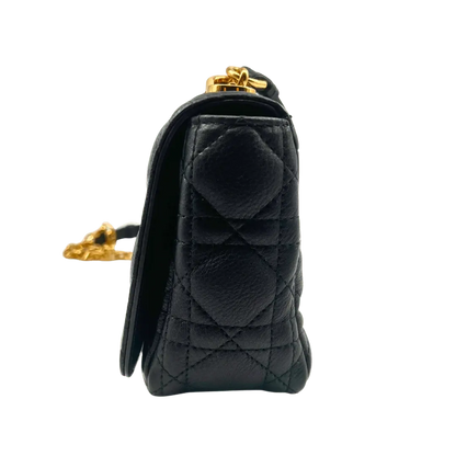 Dior kleine Caro Tasche Small  gestepptes Leder schwarz Echtheitscheck.de