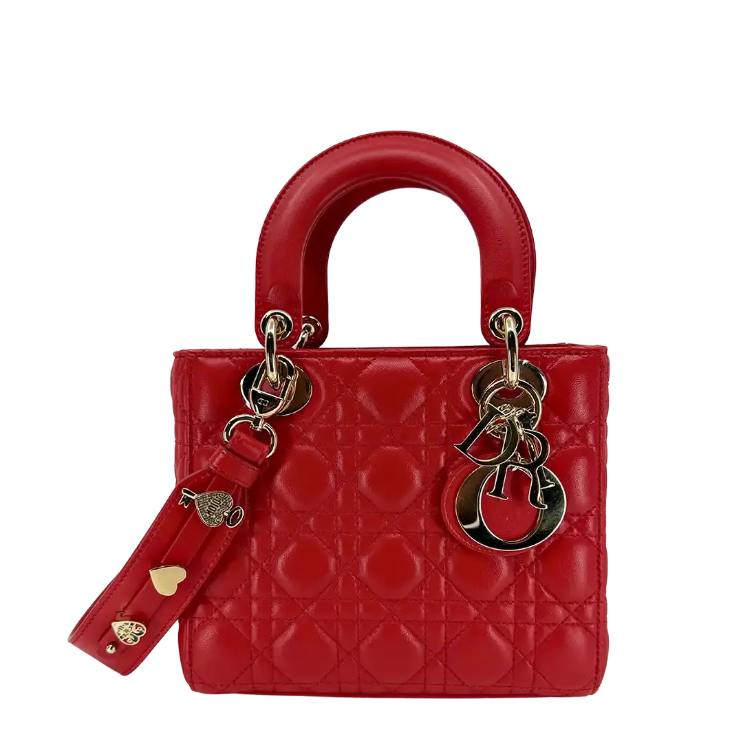 Dior kleine Lady Dior my ABCDior Tasche rot / neuwertig Dior