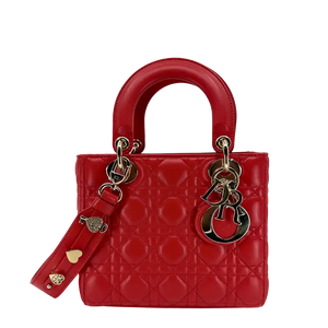 Dior Kleine Lady Dior My ABCDior Tasche rot