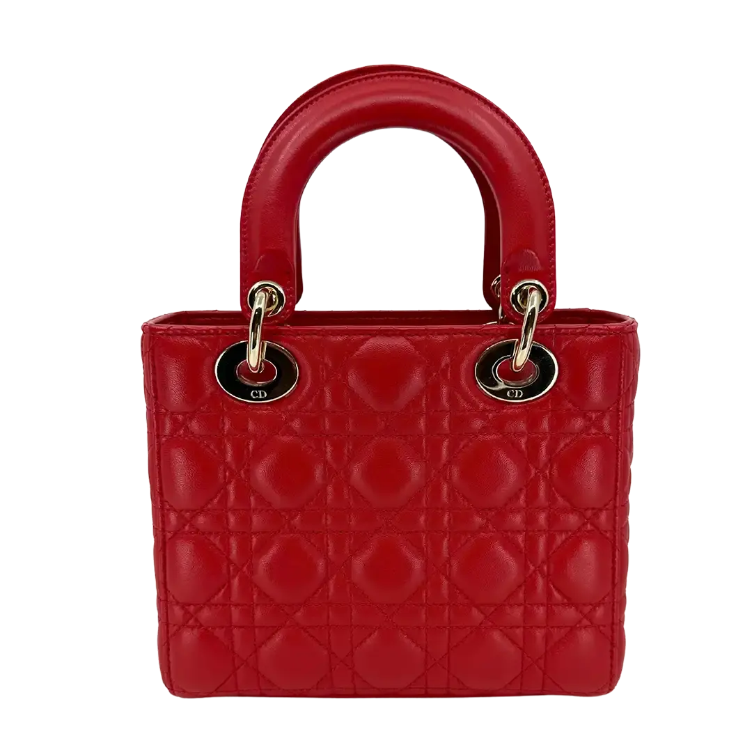 Dior kleine Lady Dior my ABCDior Tasche rot / neuwertig Dior