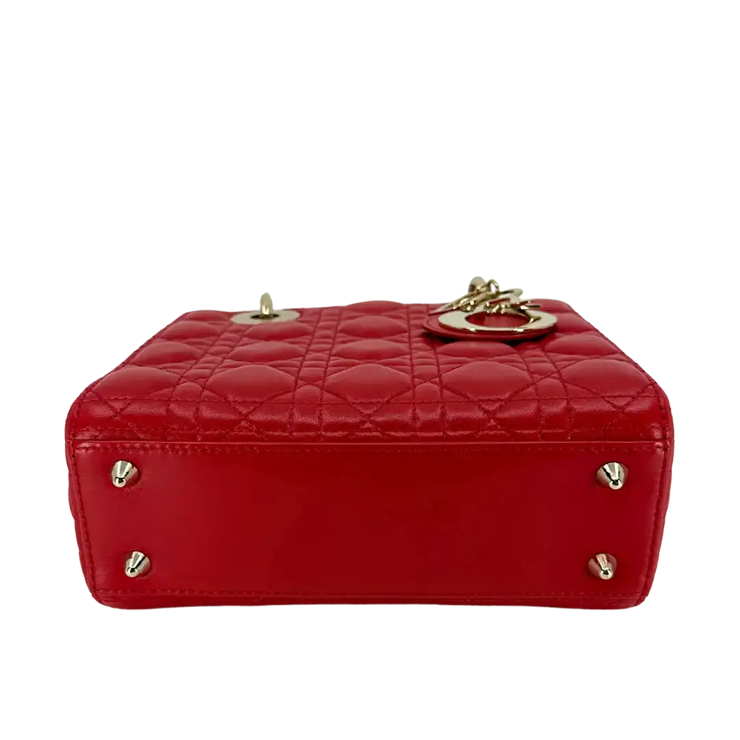 Dior kleine Lady Dior my ABCDior Tasche rot / neuwertig Dior